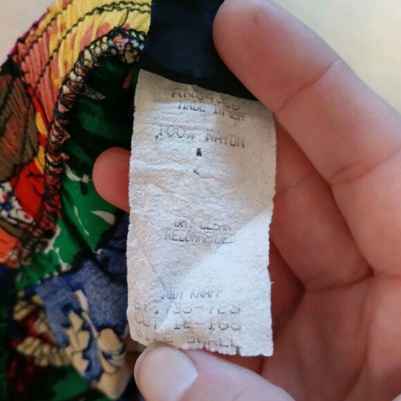 Judy Knapp Vintage Silver Brocade Pants Womens Size S High Waist Made in USA - Picture 4 of 8